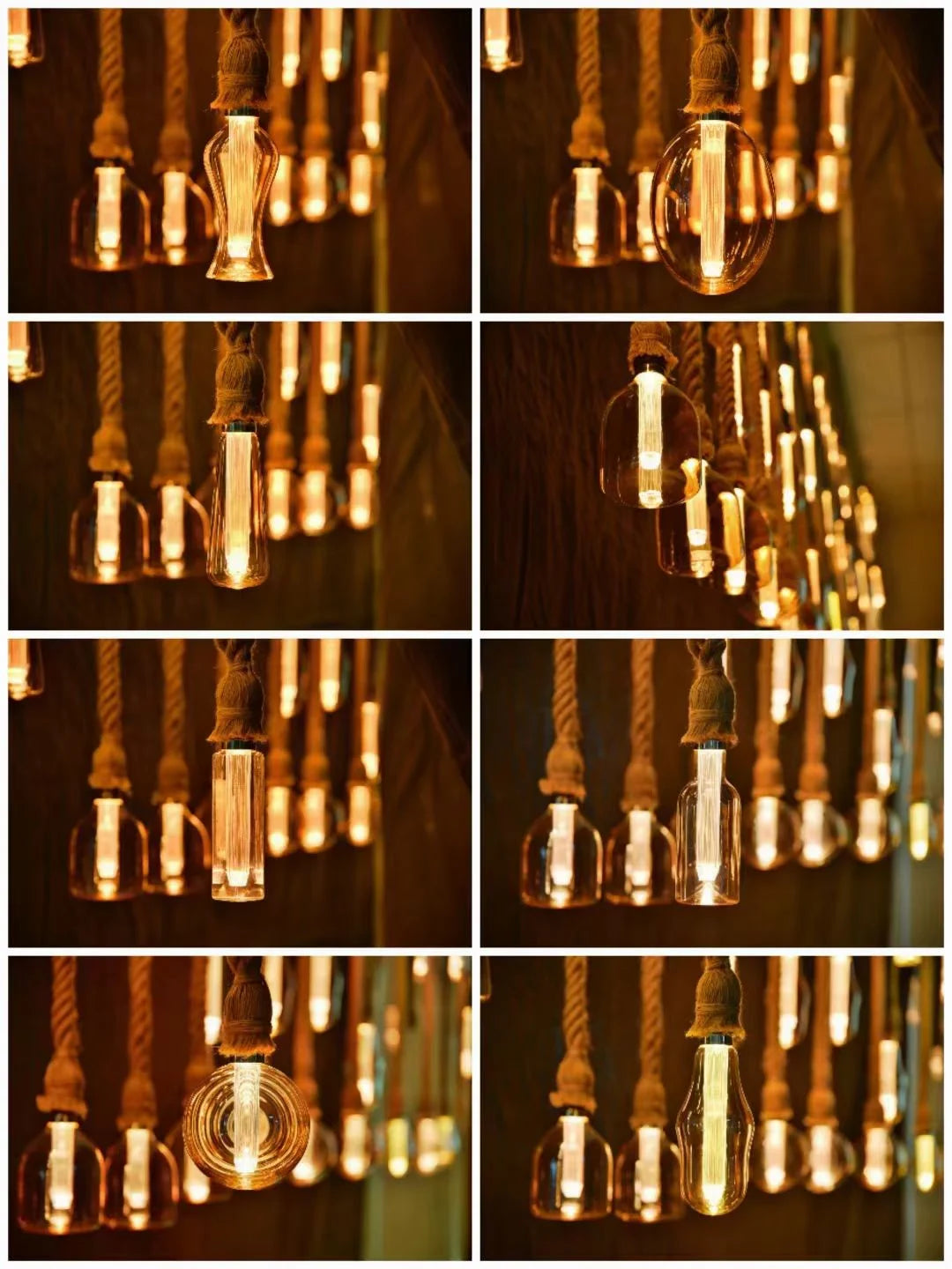 ampoules led décoratives vintage filaments dorés opaques 220v 249 lumens doré ambre echangement e27