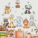 Stickers muraux safari pour salle de jeux