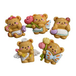 pendants ours mignons coeurs fleurs papillons couleurs vives decoration maison cartoonaopaque