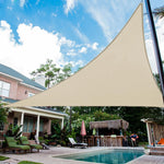 tonnelle moderne beige clair imperméable anti uv cordelette blanche patio terrasse jardin fixations
