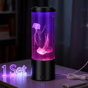 lampe méduse led ambiance marine décoration chambre effet relaxant đèn trang trí phòng ngủ