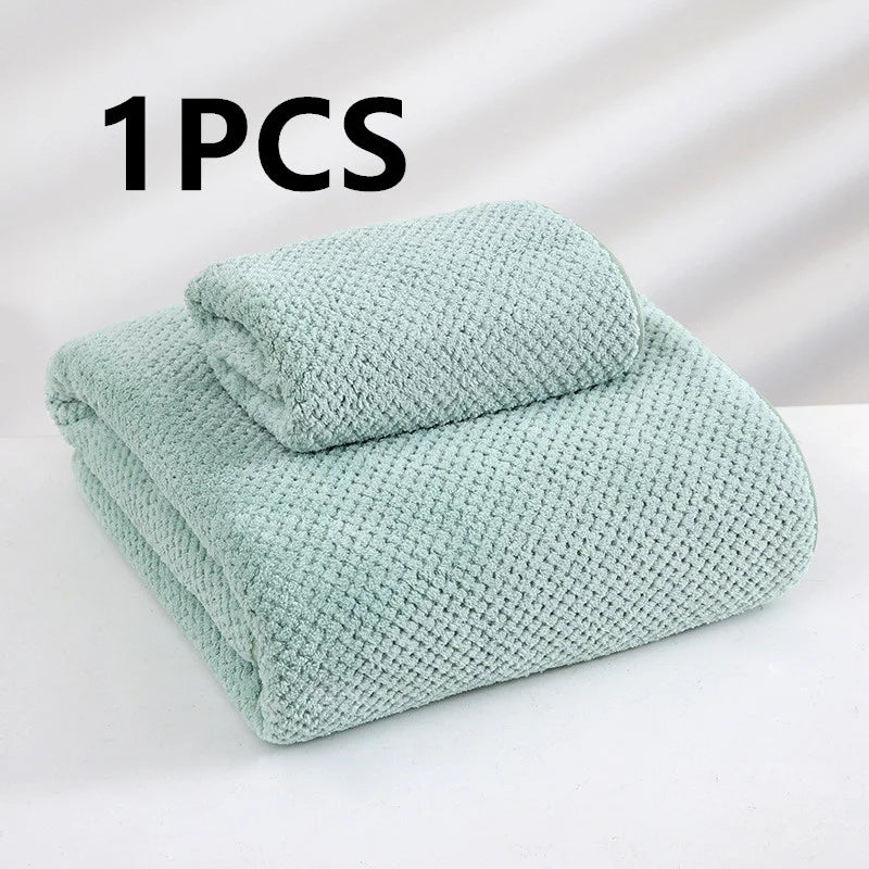 serviette bain microfibre séchage rapide motif points couleurs gris rose blanc bleu clair douce