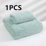 serviette bain microfibre séchage rapide motif points couleurs gris rose blanc bleu clair douce