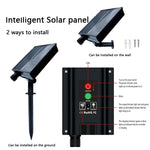 Ruban LED solaire extérieur rose décorant une pergola
