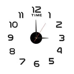 horloge murale moderne or noir rouge brillante aiguille chambre salon minimaliste