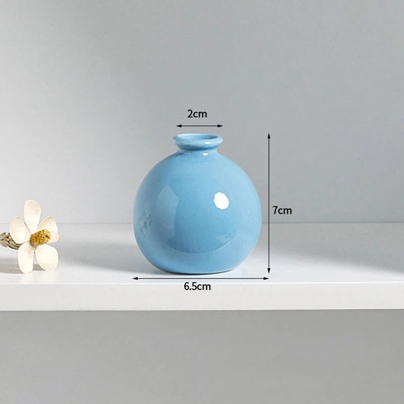 vases décoratifs modernes couleurs blanc rose vert bleu violet rond lissesintérieur maison