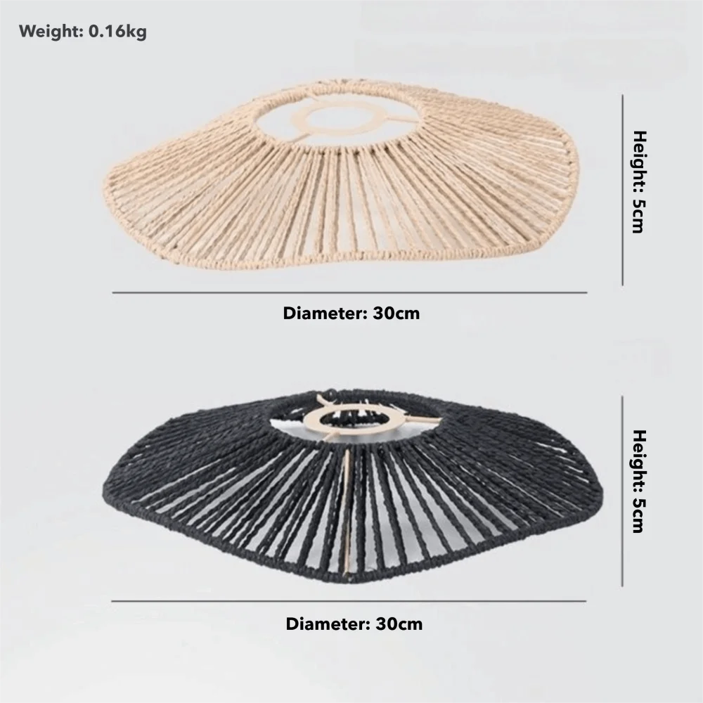 suspension lumineuse tissée noir beige moderne artisanal fan shaped opaquer