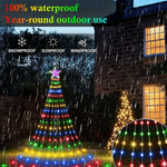 guirlande lumineuse multicolore leds cascade halloween noël moderne décoration usb solaire