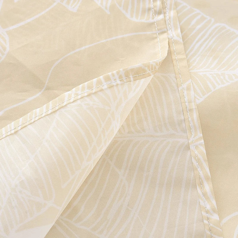 rideau douche personnalisé motifs tropicaux feuilles fleurs papillons couleurs vives polyester moderne tropical blanc
