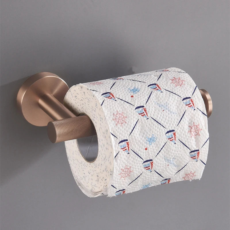 ensemble accessoires salle bain métal noir porte serviette papier toilette savon mural moderne