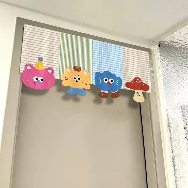 rideau tubulaire décoration animaux mignons classique pois cute cat horizontal holiday bienvenue maison machine