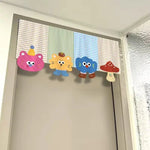 rideau tubulaire décoration animaux mignons classique pois cute cat horizontal holiday bienvenue maison machine