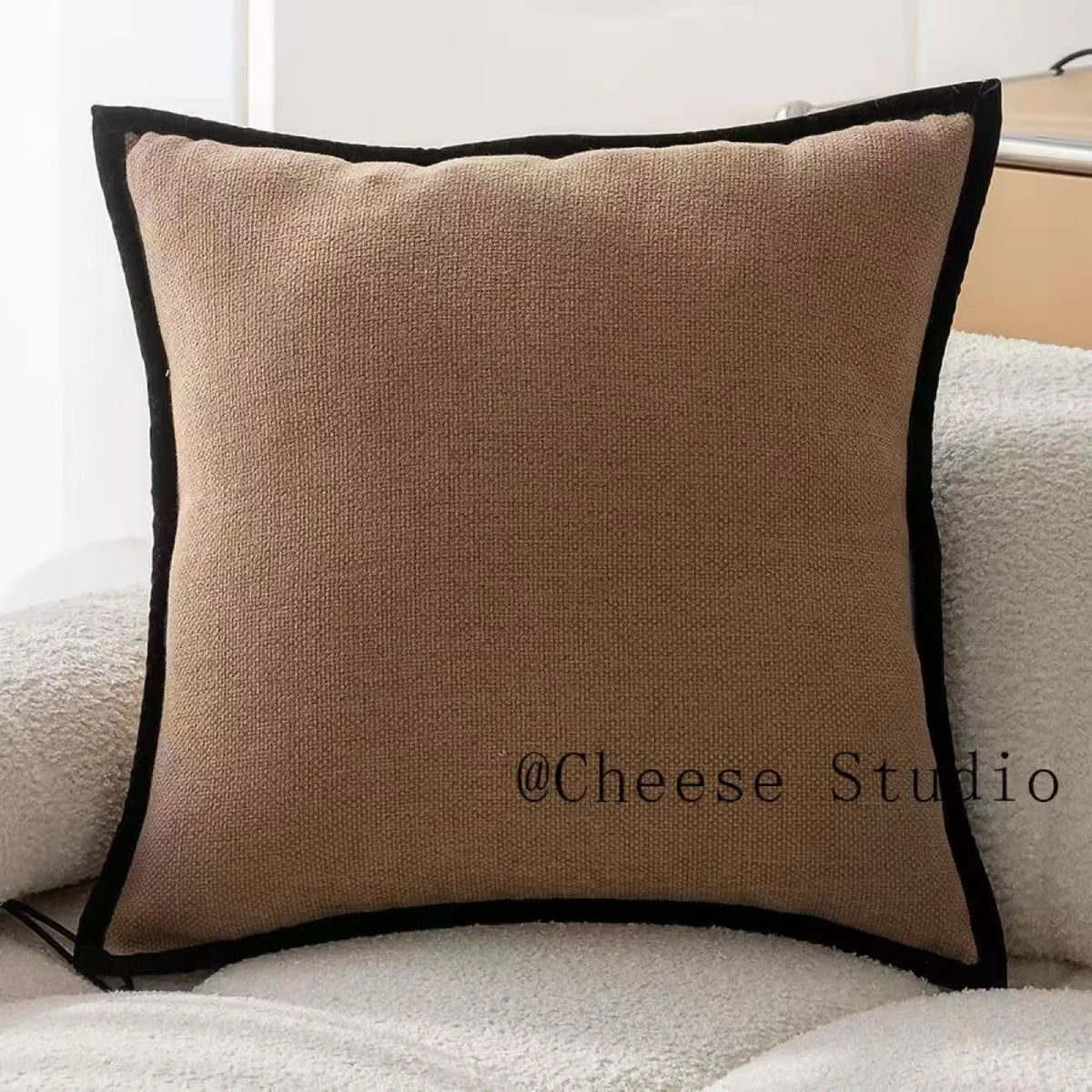 taies d'oreiller décoratives vert olive moderne coton polyester respectueux environnement simple fixations