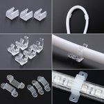 Comparaison des clips pour bandes LED 6mm 8mm 12mm