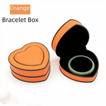 boîtes bijoux coeurs velours blanc noir rouge élégantes portables rangement cadeaux domestiques
