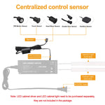 capteurs mouvement lumière noir adhésifs modernes sensor pir touch main partition double porte