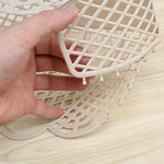 panier maille moderne noir rose clair bébé rangement réutilisable respectueux environnement minimaliste poignéescrição basée