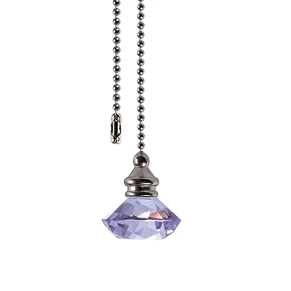 suspension transparentes motifs internes modernes ventilateur lustre cristal chaînes élégantes intérieurs colorés bleu rouge