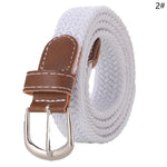 ceinture tissée élastique unisexe moderne beige noir rouge gris bleu olive