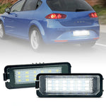 lampe led plaque immatriculation noir moderne seat skoda adhésif 12v 30lm 3w