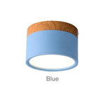 plafonnier led moderne rond bois blanc noir gris vert jaune rose nordique intérieur