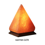 lampe sel himalaya veilleuse led moderne minimaliste orange jaune noir granuleux chambre coucher ambiance