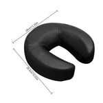 masseur facial coussin cuir noir mousse mémoire forme confort lit easy clean adultes