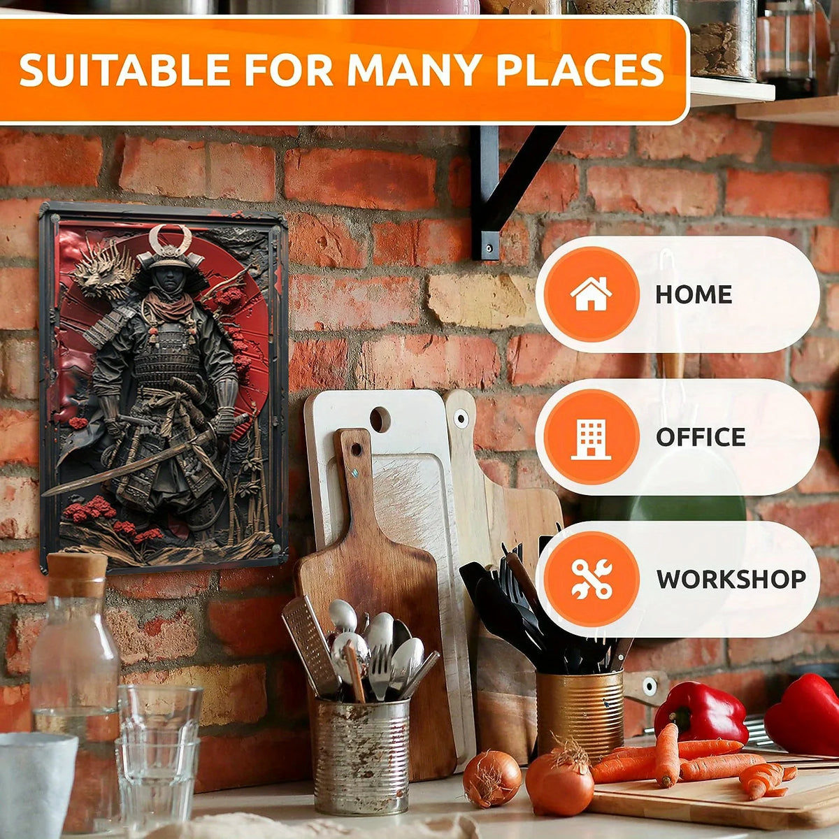 Décoration murale japonaise pour bureau