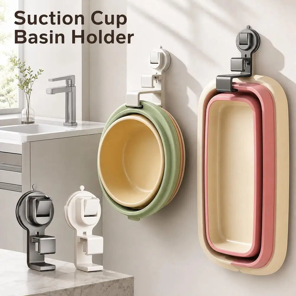 porte vasque blanc moderne succion sans trace cuisine salle bain rangement organisateur