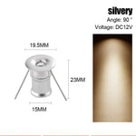 projecteur led noir spot 1w 12v 90deg alu moderne chambre
