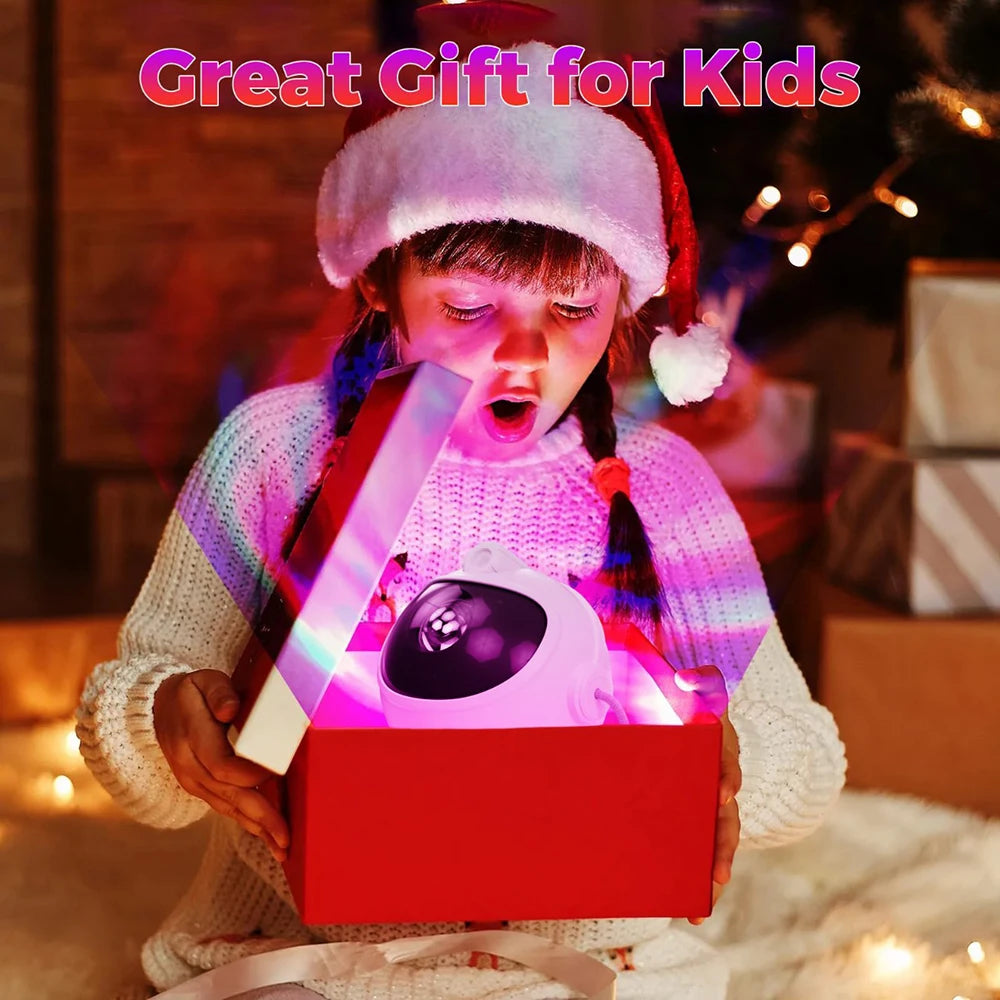 projecteur d'étoiles astronaute blanc moderne télécommande boutons contrôle chambre enfants festifs