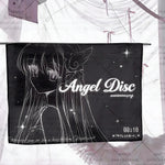 tapisserie murale noir blanche angel disc étoiles chambre graphique polyester coton grande taille
