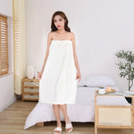 serviette bain microfibre rose blanche séchage rapide douce absorbante adultes toilettage décontracté