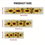 nappe table rustique motif tournesol jaune beige durable extérieure hiver automne