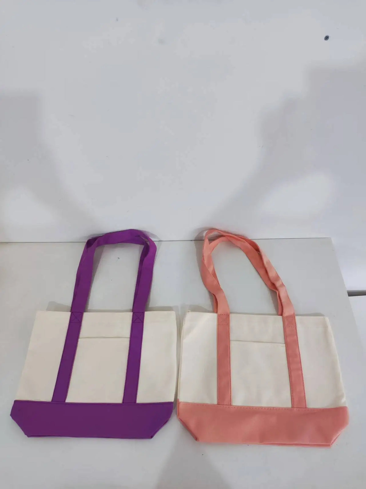 sac main blanc motif simple décontracté occlusion complète personnalisable silk screen printing casual sans