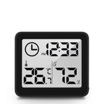 horloge numérique hygromètre blanc moderne adhésif affiche calendrier humidité led
