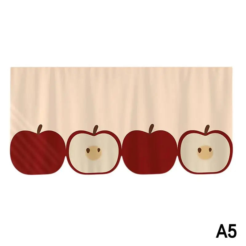 rideau fenetre decoration enfantine motifs animaux pois kawaii ludique suspension facile