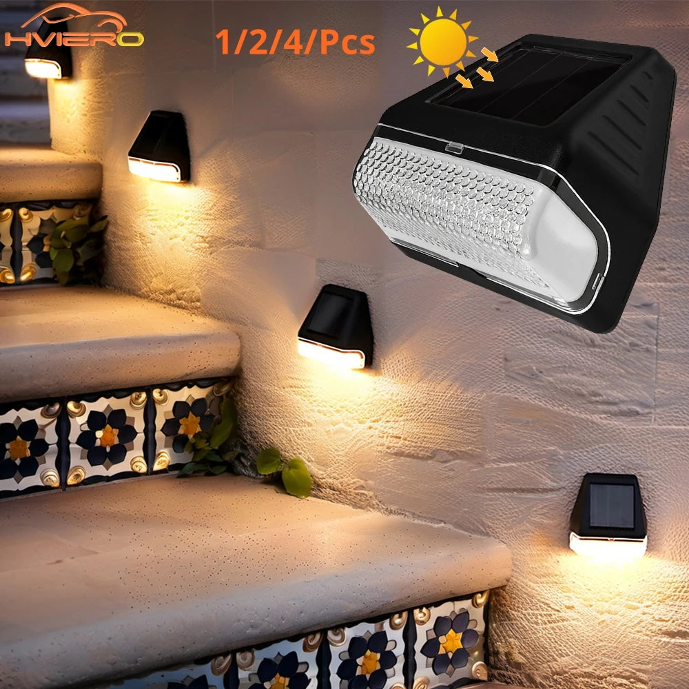 éclairage solaire mural moderne noir ip65 led 5mètres autoinstallation jardin extérieur