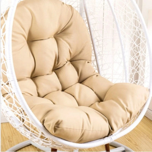 coussin rembourré fauteuil suspendu moderne confortable tissu épais doux respirant amovible lavable beige marronclair