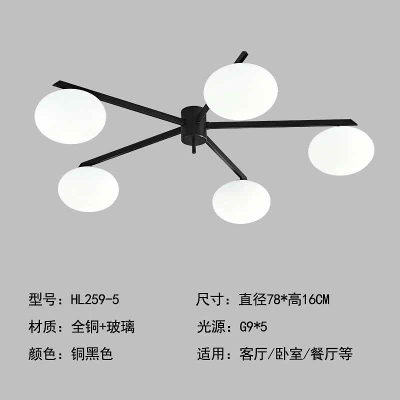 applique murale moderne dorée sphères translucides led touchette interrupteur blanc chambre salon
