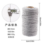 corde coton tressée 50mètres vert rose beige simple déco mariage fête nhà cửa