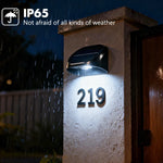 applique murale solaire noire moderne ip65 rgb lumiere exterieure automatique 60lumens
