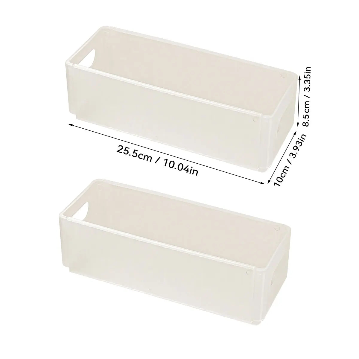boîtes rangement pliables plastique moderne beige poignées boucles ridées stockage multifonctionnel
