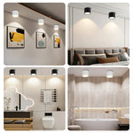 spot lumineux led étanche gx53 éclairage chambre salon cuisine blanc noir moderne