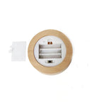 présentoir led bois acrylique verre transparent minimaliste interrupteur on off adaptable lampe nuit moderne
