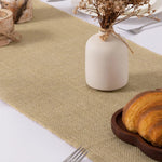 nappe rustique toile jute beige marron clair texture grossière aspect lin opacité totale champêtre