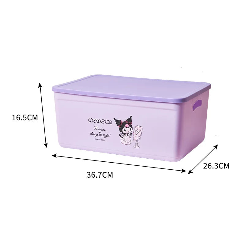 boîtes rangement plastique imperméable my melody pom pom purin multiple utilisations poignées