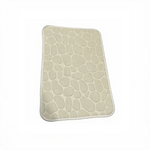 tapis sol salle bain rose clair gris violet texture cailloux moderne antidérapant polyester pile