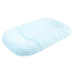 coussin bébé gris bleu clair texturé ultra doux confortable hiver été printemps automne polyestère