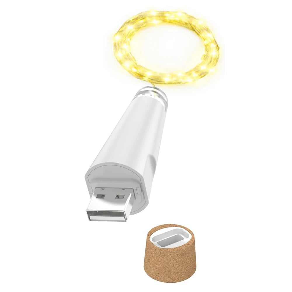 guirlande lumineuse led blanc cuivre moderne décoration intérieure adhésive rechargeable usb